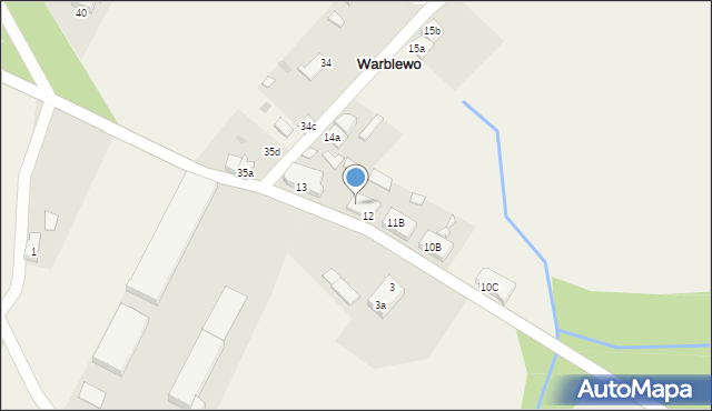 Warblewo, Warblewo, 12b, mapa Warblewo