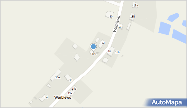 Warblewo, Warblewo, 32C, mapa Warblewo