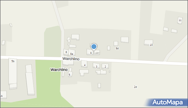 Warchlino, Warchlino, 9a, mapa Warchlino