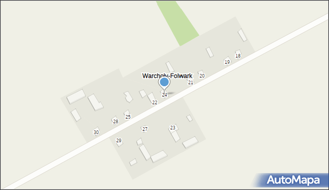 Warchoły, Warchoły, 24, mapa Warchoły