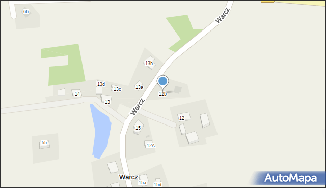 Warcz, Warcz, 12b, mapa Warcz