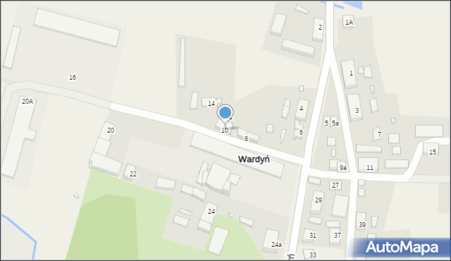 Wardyń, Wardyń, 10, mapa Wardyń