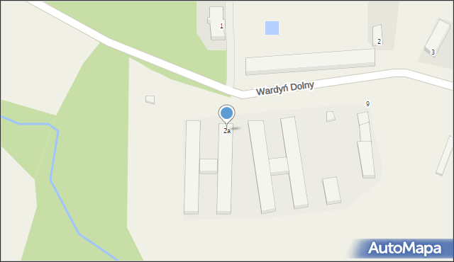 Wardyń Dolny, Wardyń Dolny, 2a, mapa Wardyń Dolny