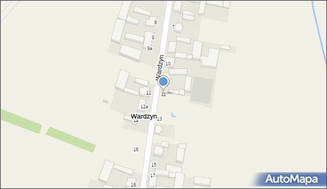 Wardzyn, Wardzyn, 11, mapa Wardzyn