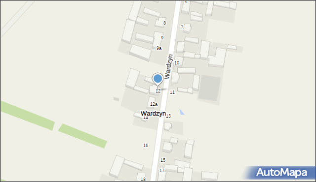 Wardzyn, Wardzyn, 12, mapa Wardzyn