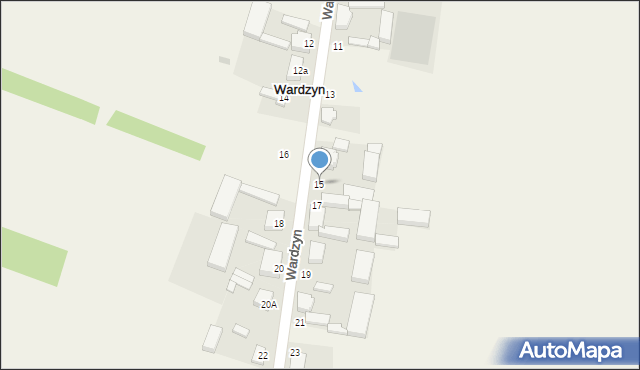 Wardzyn, Wardzyn, 15, mapa Wardzyn