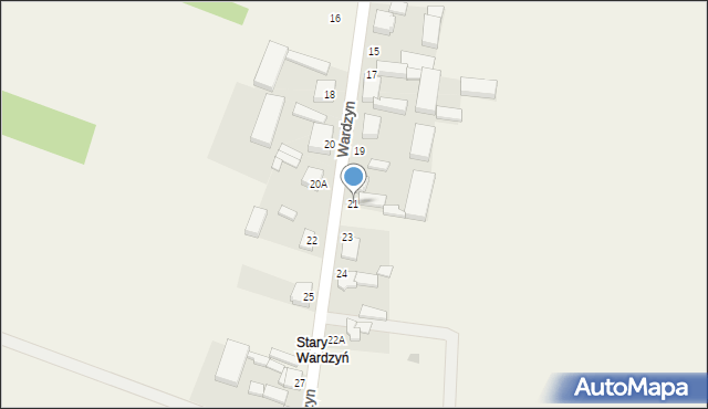 Wardzyn, Wardzyn, 21, mapa Wardzyn