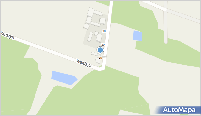 Wardzyn, Wardzyn, 40, mapa Wardzyn