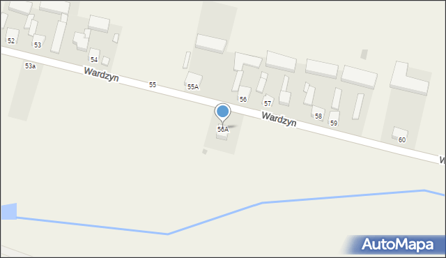 Wardzyn, Wardzyn, 56A, mapa Wardzyn