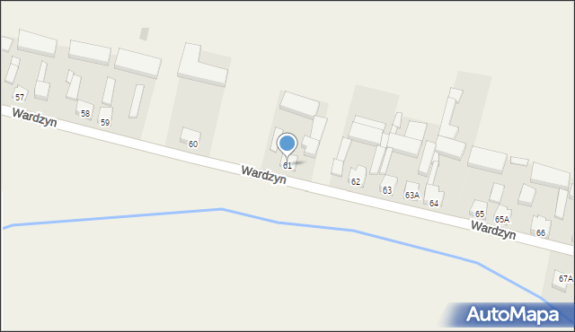 Wardzyn, Wardzyn, 61, mapa Wardzyn