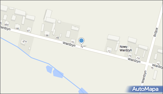 Wardzyn, Wardzyn, 71, mapa Wardzyn