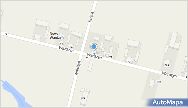 Wardzyn, Wardzyn, 76, mapa Wardzyn