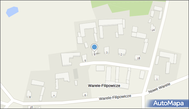 Warele-Filipowicze, Warele-Filipowicze, 4, mapa Warele-Filipowicze