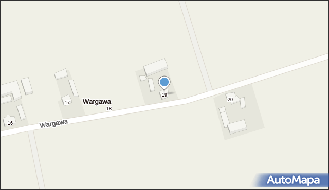 Wargawa, Wargawa, 19, mapa Wargawa