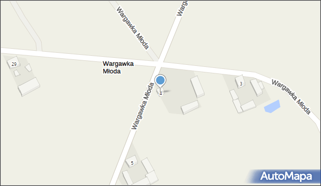 Wargawka Młoda, Wargawka Młoda, 4, mapa Wargawka Młoda