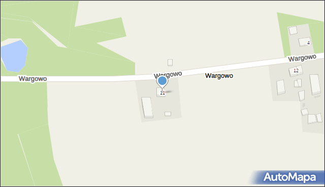 Wargowo, Wargowo, 11, mapa Wargowo