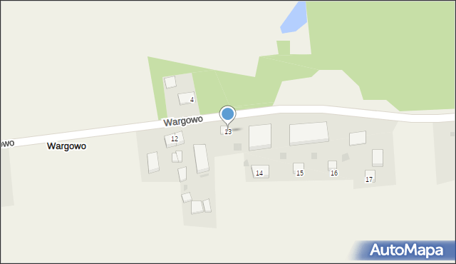 Wargowo, Wargowo, 13, mapa Wargowo