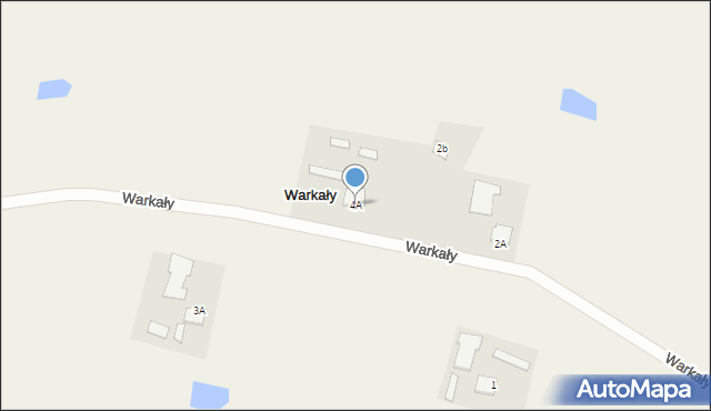 Warkały, Warkały, 4A, mapa Warkały