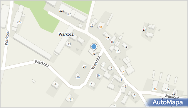 Warkocz, Warkocz, 24, mapa Warkocz