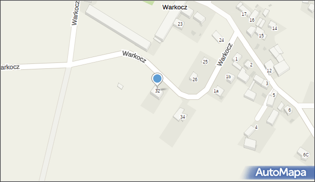 Warkocz, Warkocz, 32, mapa Warkocz