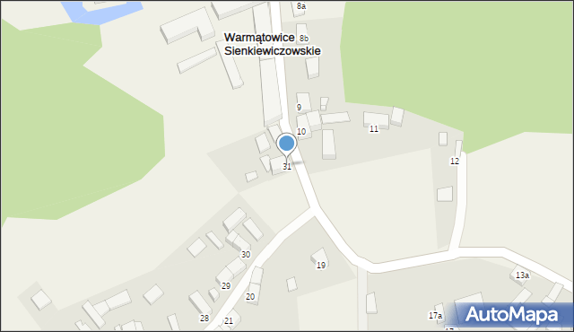 Warmątowice Sienkiewiczowskie, Warmątowice Sienkiewiczowskie, 31, mapa Warmątowice Sienkiewiczowskie