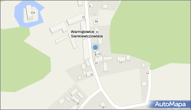 Warmątowice Sienkiewiczowskie, Warmątowice Sienkiewiczowskie, 9, mapa Warmątowice Sienkiewiczowskie