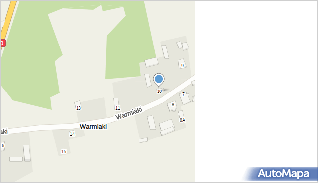 Warmiaki, Warmiaki, 10, mapa Warmiaki