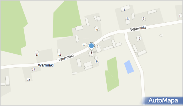 Warmiaki, Warmiaki, 8, mapa Warmiaki