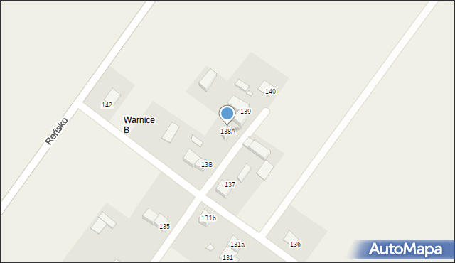 Warnice, Warnice, 138A, mapa Warnice