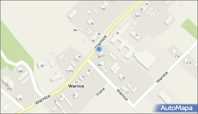 Warnice, Warnice, 29, mapa Warnice