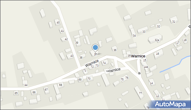 Warnice, Warnice, 37, mapa Warnice