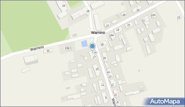 Warnino, Warnino, 17A, mapa Warnino