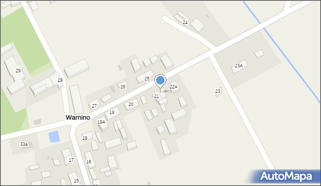 Warnino, Warnino, 22, mapa Warnino
