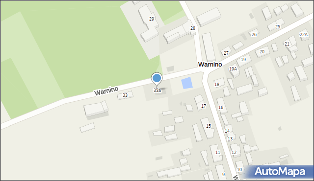 Warnino, Warnino, 33a, mapa Warnino