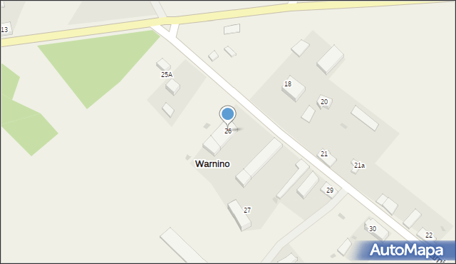 Warnino, Warnino, 26, mapa Warnino