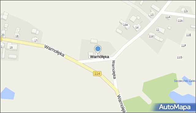 Warnołęka, Warnołęka, 15, mapa Warnołęka