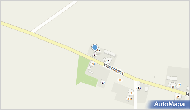 Warnołęka, Warnołęka, 41, mapa Warnołęka