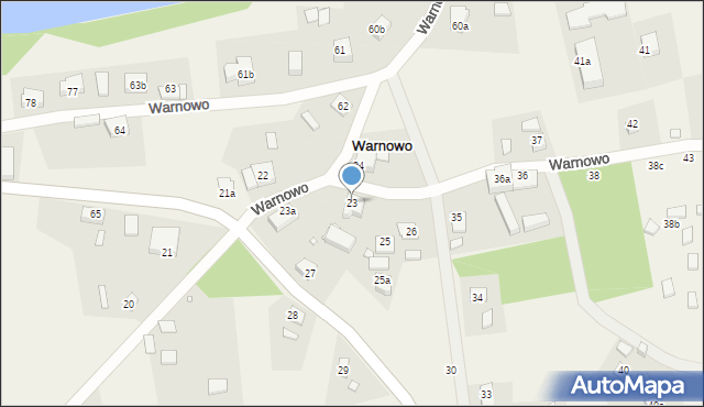 Warnowo, Warnowo, 23, mapa Warnowo