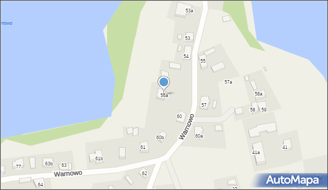 Warnowo, Warnowo, 56a, mapa Warnowo