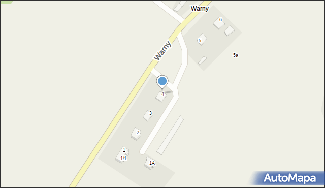 Warny, Warny, 4, mapa Warny