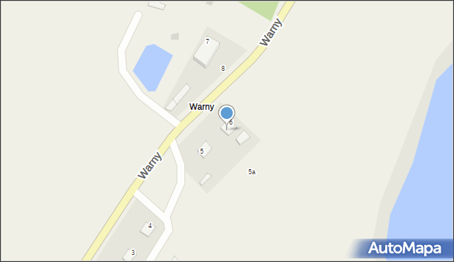 Warny, Warny, 6/1, mapa Warny