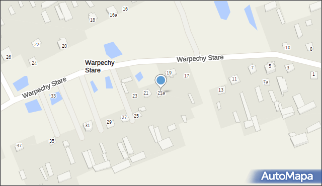 Warpechy Stare, Warpechy Stare, 21a, mapa Warpechy Stare