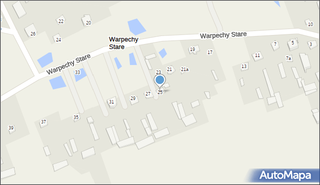 Warpechy Stare, Warpechy Stare, 25, mapa Warpechy Stare