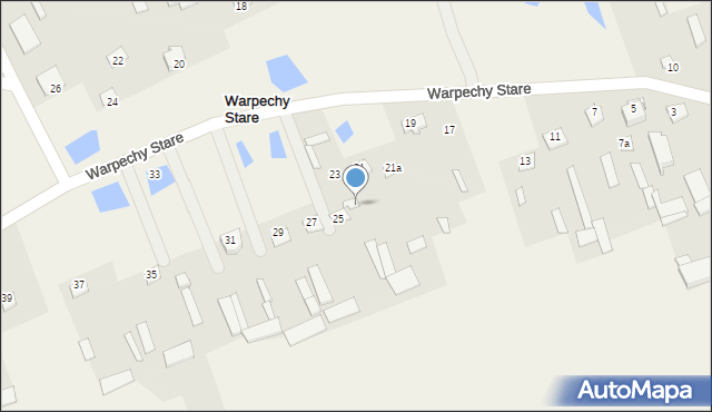 Warpechy Stare, Warpechy Stare, 25a, mapa Warpechy Stare