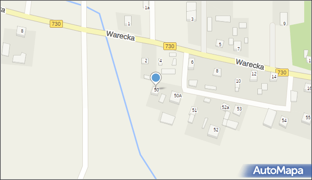 Warpęsy, Warpęsy, 50, mapa Warpęsy