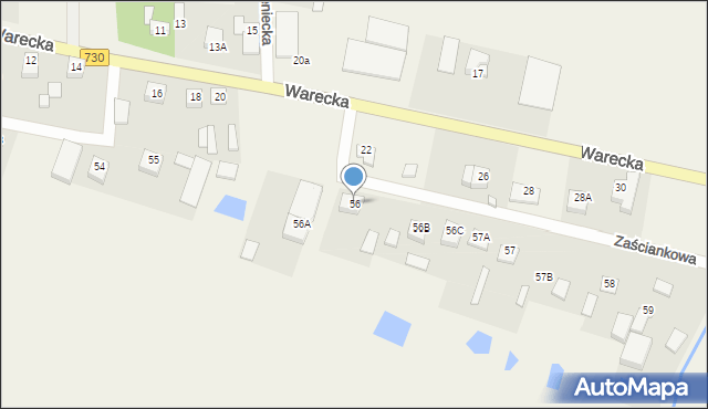 Warpęsy, Warpęsy, 56, mapa Warpęsy