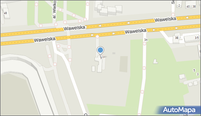 Warszawa, Wawelska, 3, mapa Warszawy