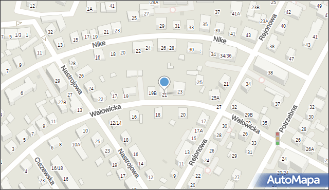 Warszawa, Wałowicka, 21, mapa Warszawy