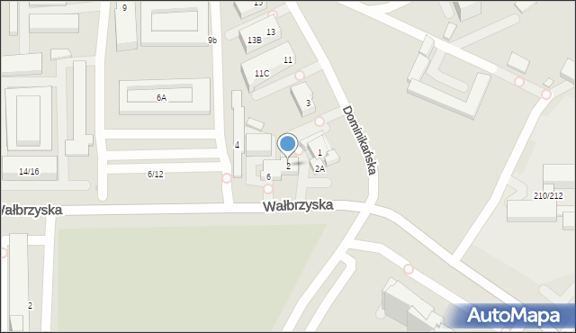 Warszawa, Wałbrzyska, 2, mapa Warszawy