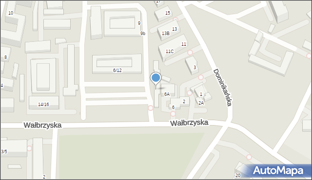 Warszawa, Wałbrzyska, 4, mapa Warszawy